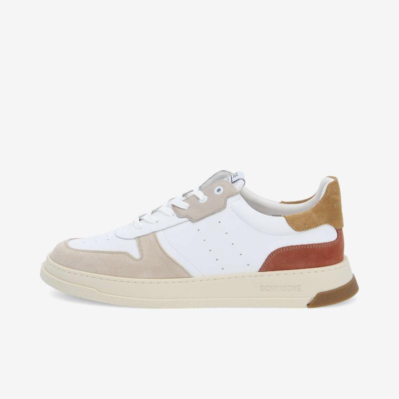 ORDER SNEAKER M - NAP/SUEDE/MESH - WHITE/BROWN